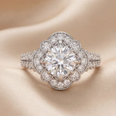 1.55 CT Round Halo Ring