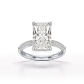 4.36 CT Emerald Lab Diamonds Engagement Ring - Jama Jewels