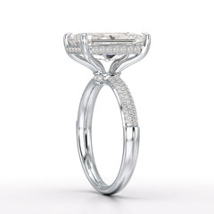 4.36 CT Emerald Lab Diamonds Engagement Ring - Jama Jewels
