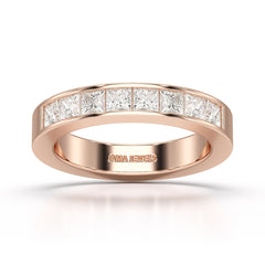 1.07 CT Princess Cut Lab Diamond Ring