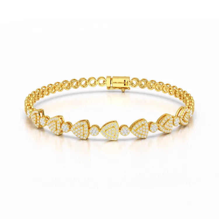 1.09 CT Diamond Lab Created Classic Women's Bracelet