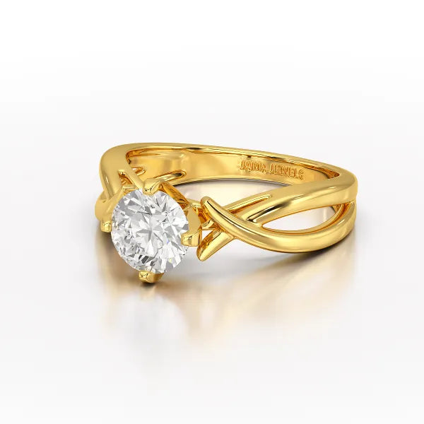 1.09 CT Solitaire Lab Diamond Engagement Ring - Jama Jewels