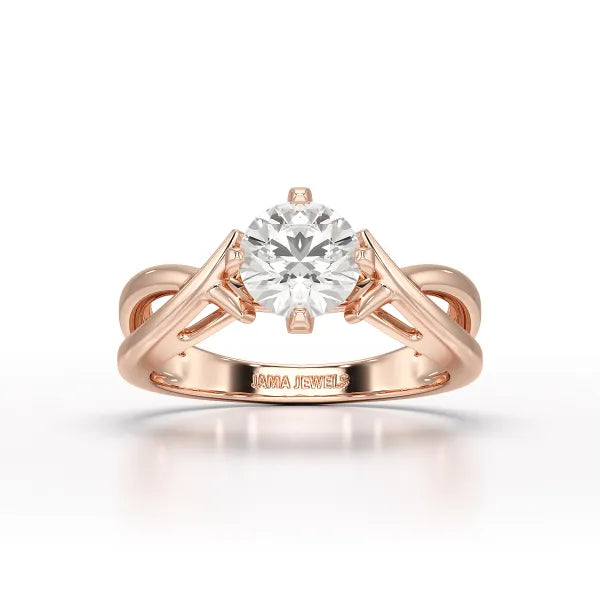 1.09 CT Solitaire Lab Diamond Engagement Ring - Jama Jewels