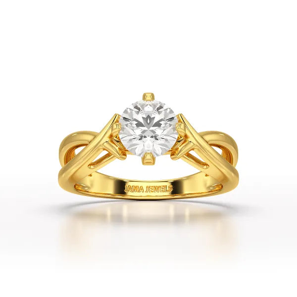 1.09 CT Solitaire Lab Diamond Engagement Ring - Jama Jewels