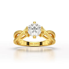1.09 CT Solitaire Lab Diamond Engagement Ring - Jama Jewels