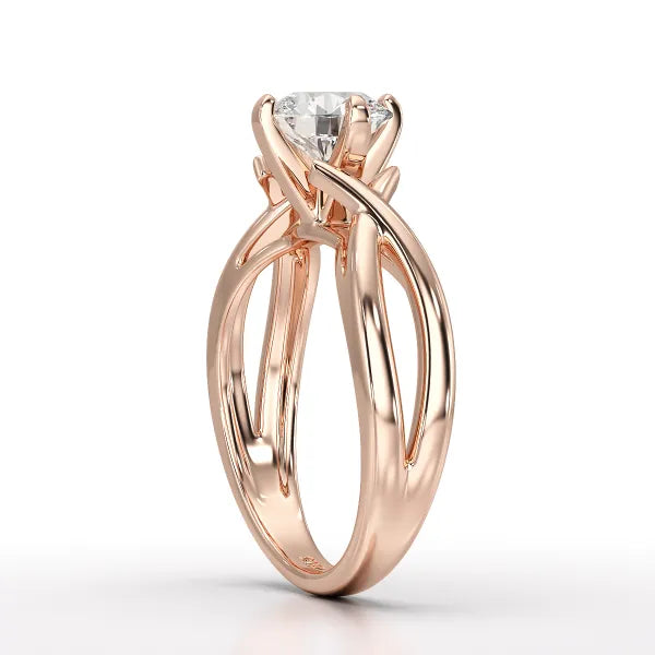 1.09 CT Solitaire Lab Diamond Engagement Ring - Jama Jewels