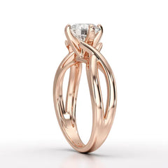 1 CT Solitaire Lab Diamond Engagement Ring - Jama Jewels