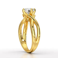 1.09 CT Solitaire Lab Diamond Engagement Ring - Jama Jewels