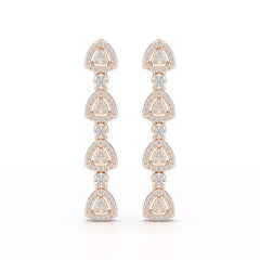 1.11 CT Lab Diamond Drop & Dangle Earring