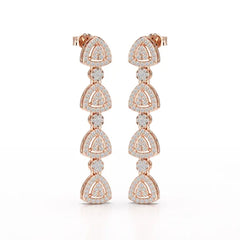 1.11 CT Lab Diamond Drop & Dangle Earring