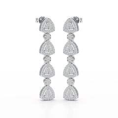 1.11 CT Lab Diamond Drop & Dangle Earring