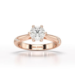 1.16 CT Round Lab Diamond Solitaire Ring - Jama Jewels