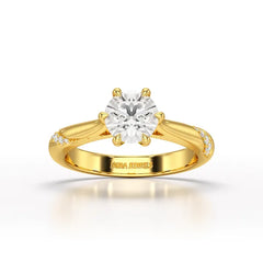 1.16 CT Round Lab Diamond Solitaire Ring - Jama Jewels