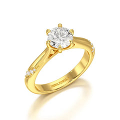 1.16 CT Round Lab Diamond Solitaire Ring - Jama Jewels