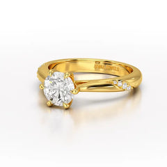 1.16 CT Round Lab Diamond Solitaire Ring - Jama Jewels