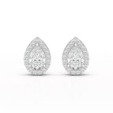 1.27 CT Lab Diamond Pear Cut Stud Earring