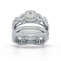 1.27 CT Twisted Lab Grown Diamond Engagement Ring