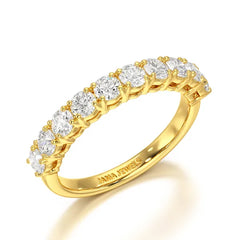 1.2 CT Round Lab Diamonds Engagement Ring - Jama Jewels