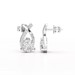 1.38 CT Lab Diamond Stud Earrings