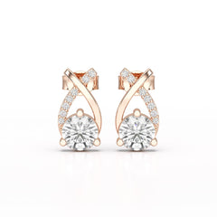 1.38 CT Lab Diamond Stud Earrings
