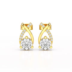 1.38 CT Lab Diamond Stud Earrings