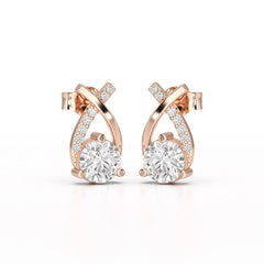 1.38 CT Lab Diamond Stud Earrings
