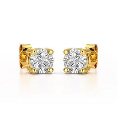 1.38 CT Single Diamond Stud Earrings - Jama Jewels
