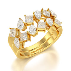 1.38 CT Two Layer Lab Diamond Ring