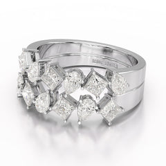 1.38 CT Two Layer Lab Diamond Ring