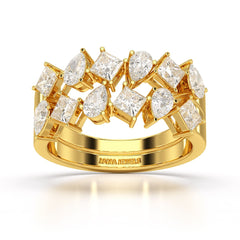 1.38 CT Two Layer Lab Diamond Ring