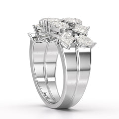 1.38 CT Two Layer Lab Diamond Ring