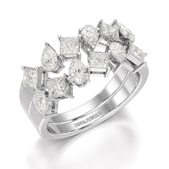1.38 CT Two Layer Lab Diamond Ring