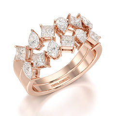 1.38 CT Two Layer Lab Diamond Ring