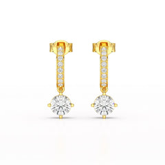 1.41 CT Lab Diamond Dangle Earring