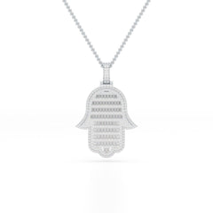 1.5 CT Baguette Straight Cut Lab Diamond Pendant