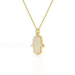 1.5 CT Baguette Straight Cut Lab Diamond Pendant