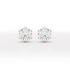 1.68 CT Round Lab Diamond Stud Earrings - Jama Jewels