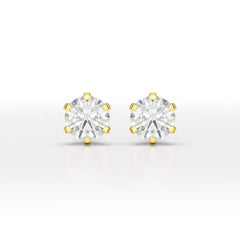 1.68 CT Round Lab Diamond Stud Earrings - Jama Jewels