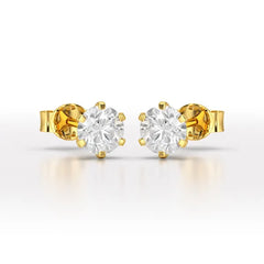 1.68 CT Round Lab Diamond Stud Earrings - Jama Jewels