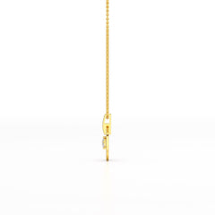 1.6 CT Lab Diamond Round Cut Chain Pendant