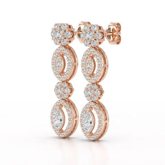 1.74 CT Marquise Cut Lab Diamond Drop Earring