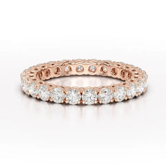 1.75 CT Full Classic Round Lab Diamonds Engagement Ring - Jama Jewels