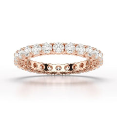 1.75 CT Full Classic Round Lab Diamonds Engagement Ring - Jama Jewels