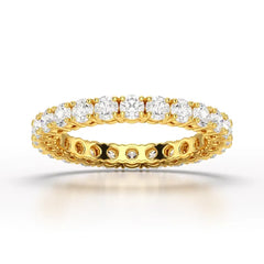 1.75 CT Full Classic Round Lab Diamonds Engagement Ring - Jama Jewels