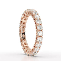 1.75 CT Full Classic Round Lab Diamonds Engagement Ring - Jama Jewels