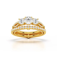 1.78 White Gold Twisted Lab Diamond Ring