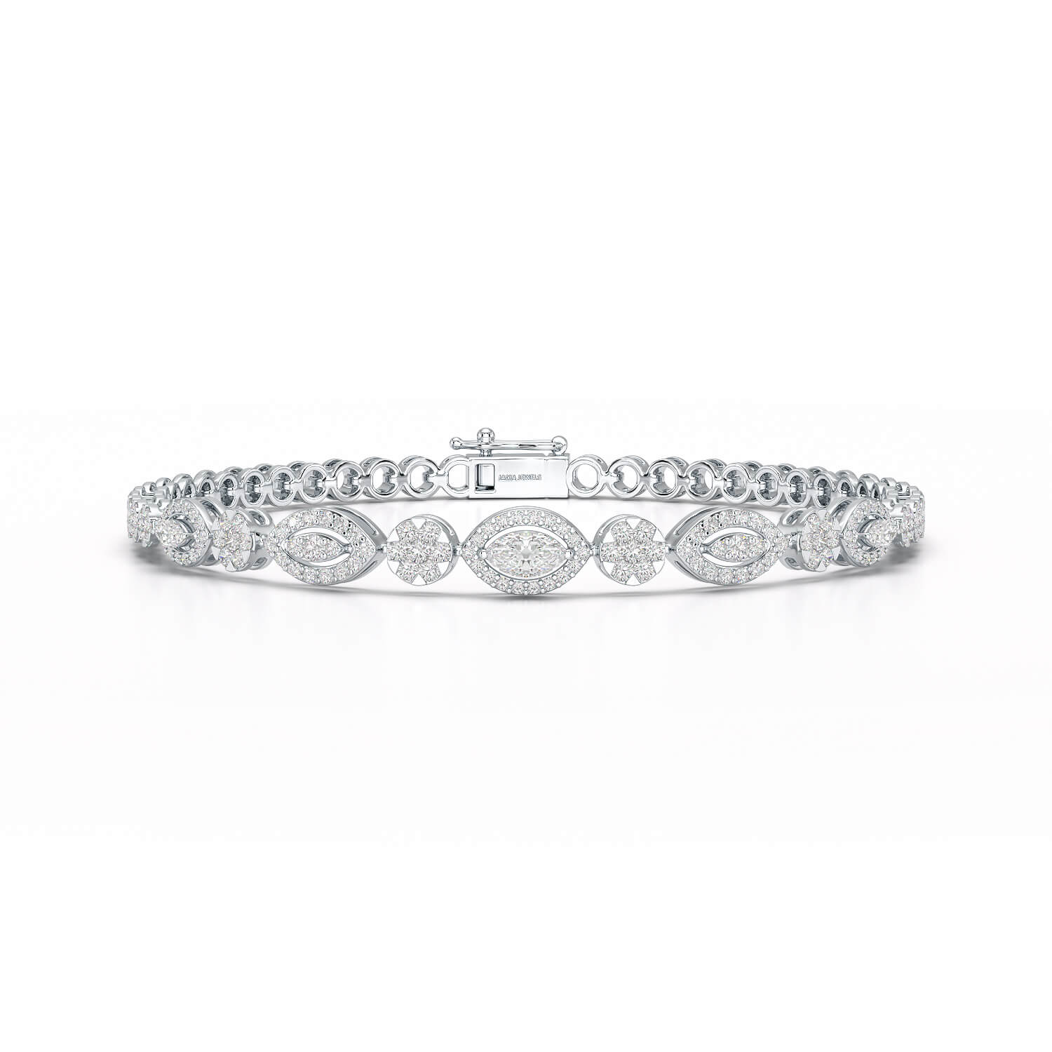 1.7 CT Marquise Cut Diamond Classic Bracelet