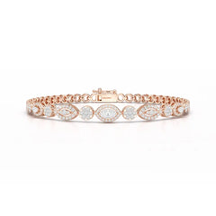 1.7 CT Marquise Cut Diamond Classic Bracelet