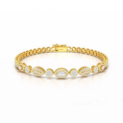 1.7 CT Marquise Cut Diamond Classic Bracelet
