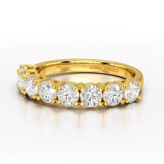 1.84 CT Round Cut Lab Diamonds White Engagement Ring - Jama Jewels